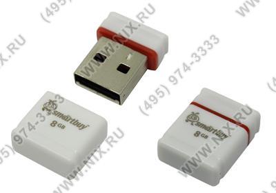   USB2.0  8Gb SmartBuy Pocket [SB8GBPoc W] (RTL)