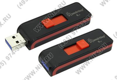   USB3.0  8Gb SmartBuy Shot U3 [SB8GBSh-K] (RTL)