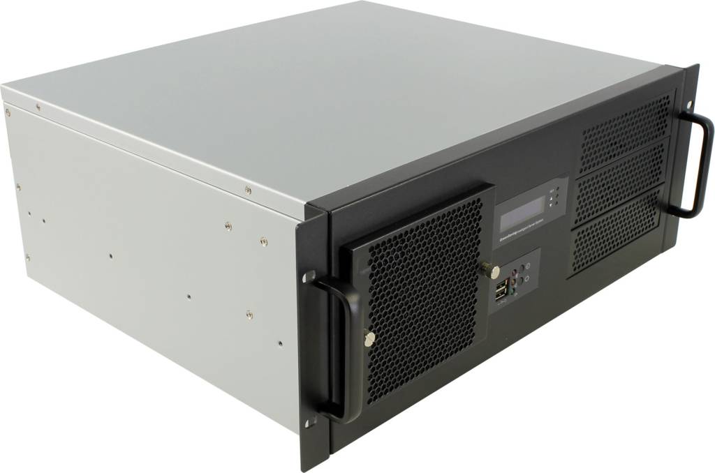   ATX Server Case 4U Procase [GM438-B-0] Black,  , LCD display