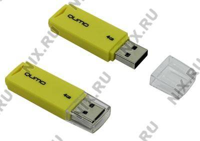   USB2.0  4Gb Qumo Tropic [QM4GUD-TRP-Yellow] (RTL)