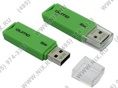   USB2.0 32Gb Qumo Tropic [QM32GUD-TRP-Green] (RTL)
