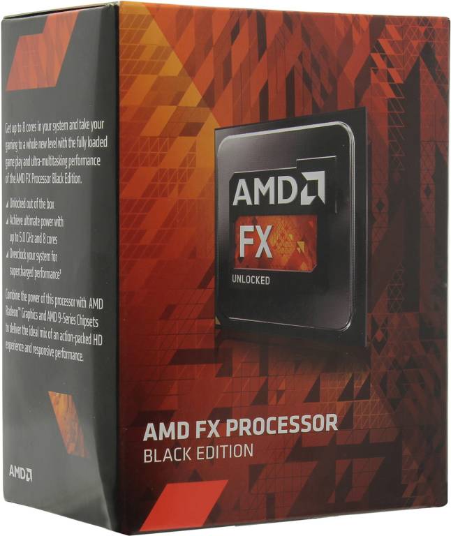   AMD FX-4300 BOX Black Edition (FD4300W) 3.8 /4core/ 4+4/95 /5200  Socket AM3+
