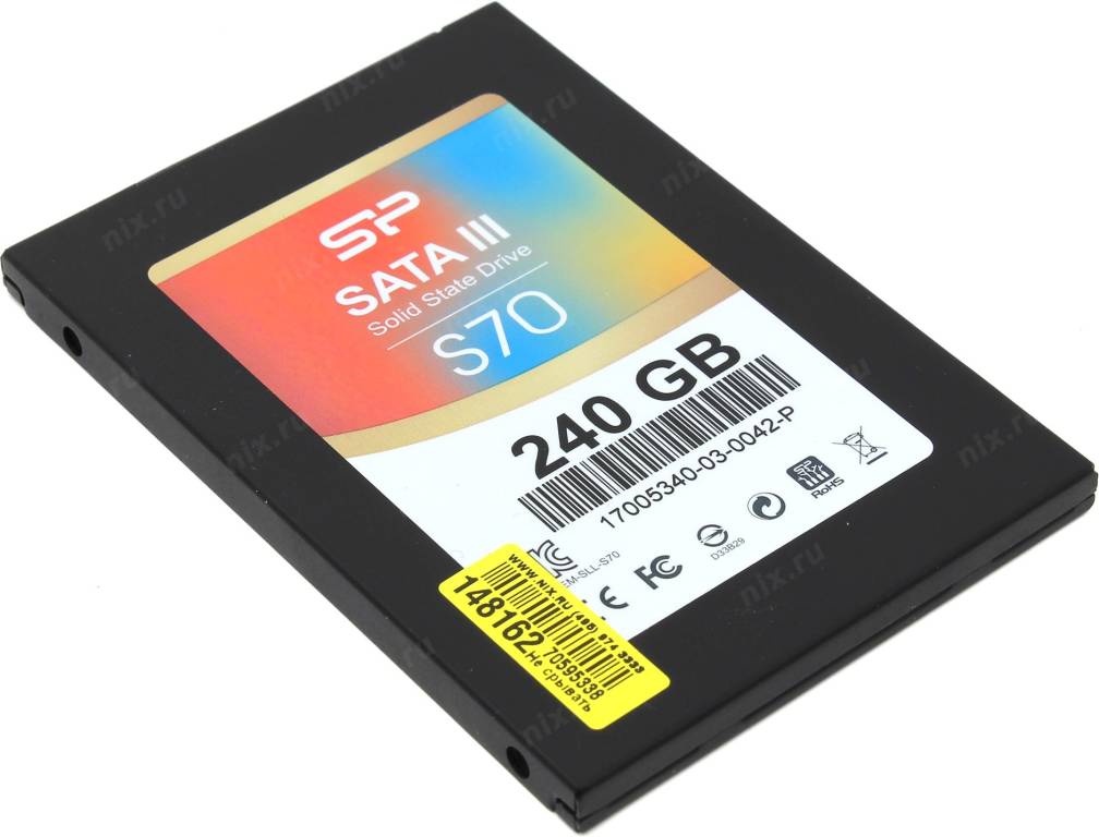   SSD 240 Gb SATA-III Silicon Power S70 [SP240GBSS3S70S25] 2.5 MLC