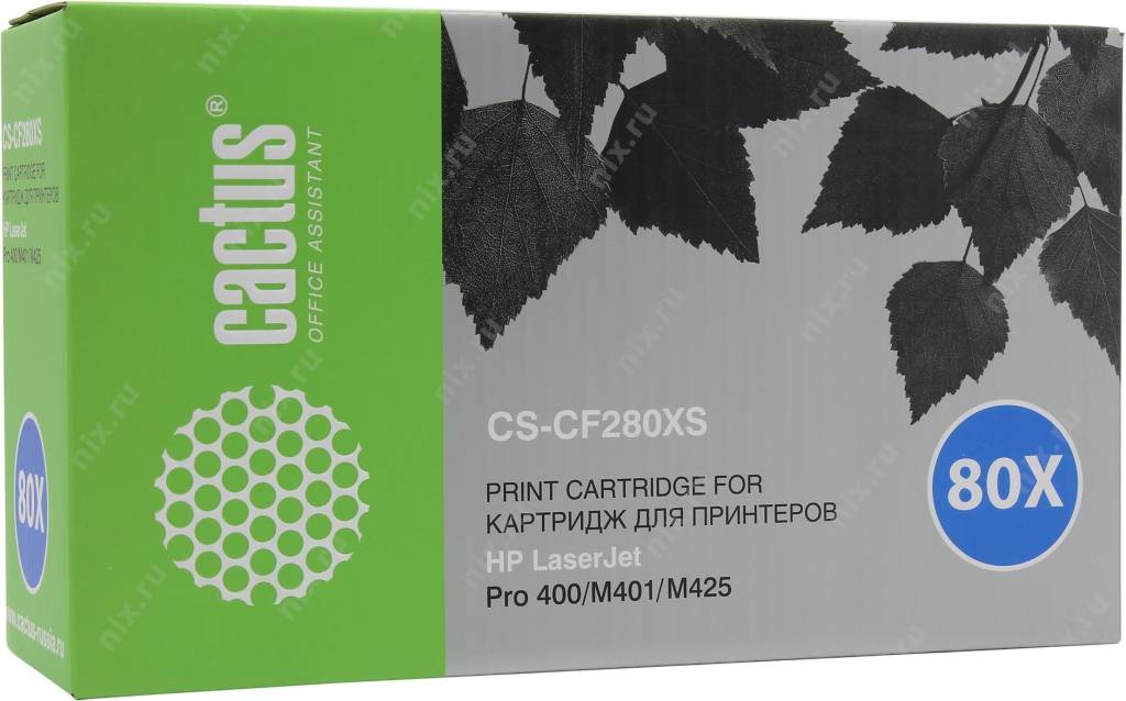  - HP CF280X 80X (Cactus)   LJ M400/401/425 () CS-CF280X(S)