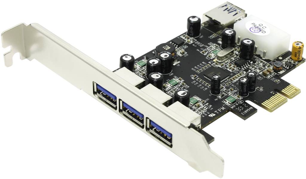   PCI-Ex1 USB3.0 3 port-ext, 1 port-int STLab U-750 (RTL)