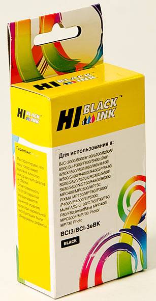   Canon BCI-3eBK BJC 3000/6000/6100/6200 (Hi-Black) new,  BCI-3 black