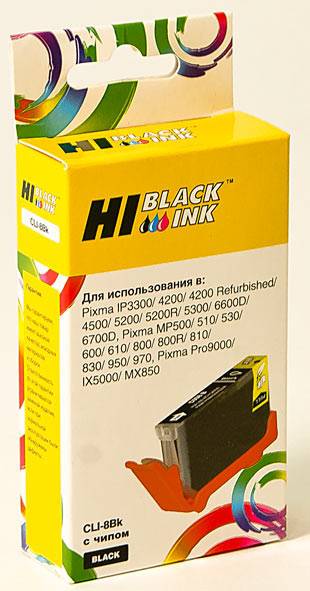 купить Картридж Canon CLI-8BK для PIXMA iP4200/iP6600D/MP500 (Hi-Black) new,, BK CLI-8 black