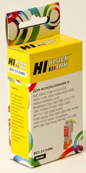   Canon BCI-24BK  PIXMA iP1000/1500/2000 (Hi-Black) new, BCI-24/BCI-21, black