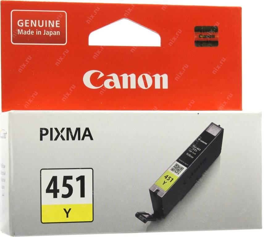 купить Картридж Canon CLI-451Y (yellow) для PIXMA iP7240, MG5440/6340 (6526B001)
