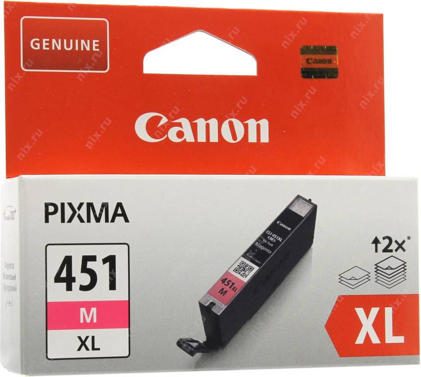 купить Картридж Canon CLI-451M XL (magenta) для PIXMA iP7240, MG5440/6340 (повышенной емкости) (6474B001)
