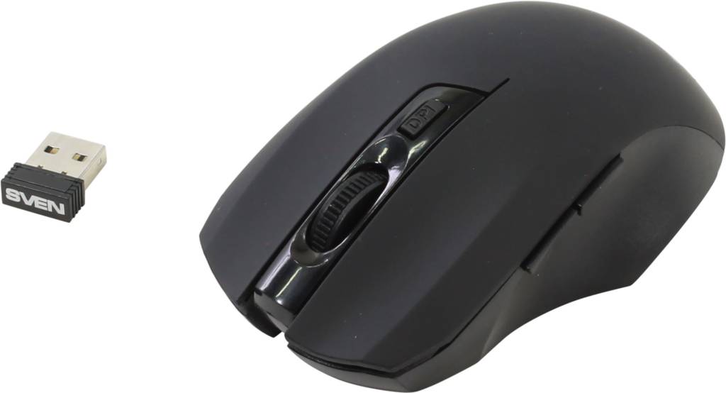   USB SVEN Wireless Optical Mouse [RX-350 Wireless Black] (RTL) 6.( )