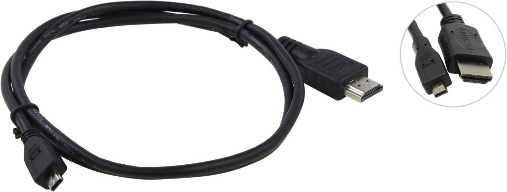   HDMI to microHDMI (19M -19M)  1.0 v1.4 5bites [APC-100-010]