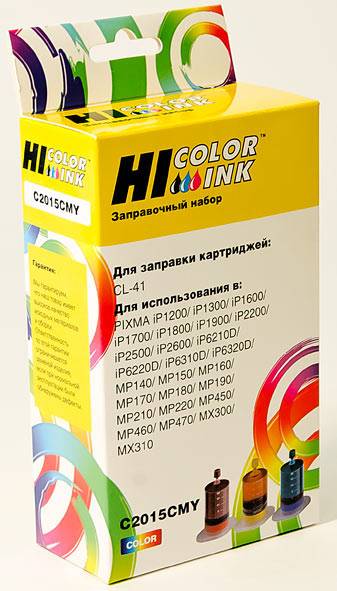 купить Заправочный набор для Canon CL-41 3x20ml, color (Hi-Black) NEW