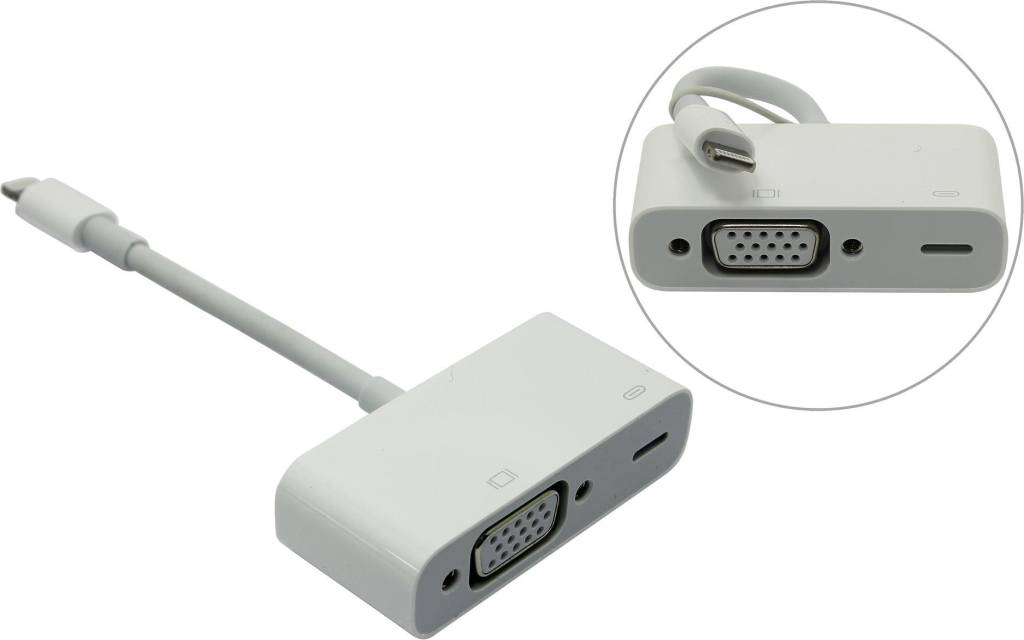  Apple [MD825ZM] Lightning to VGA Adapter
