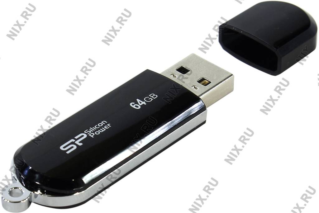   USB2.0 64Gb Silicon Power LuxMini 322 [SP064GBUF2322V1K] (RTL)