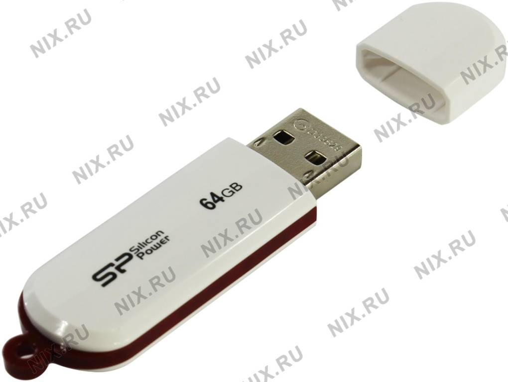   USB2.0 64Gb Silicon Power LuxMini 320 [SP064GBUF2320V1W] (RTL)