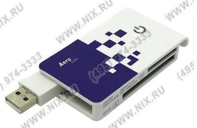   USB2.0 Aerocool [AT-955A] CF/MD/MMC/SDHC/microSDHC/xD/MS(/Pro/M2) Card Reader/Writer
