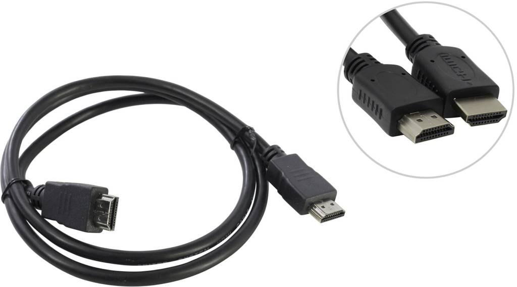 купить Кабель HDMI to HDMI (19M -19M)  1.0м v1.4 5bites [APC-005-010]