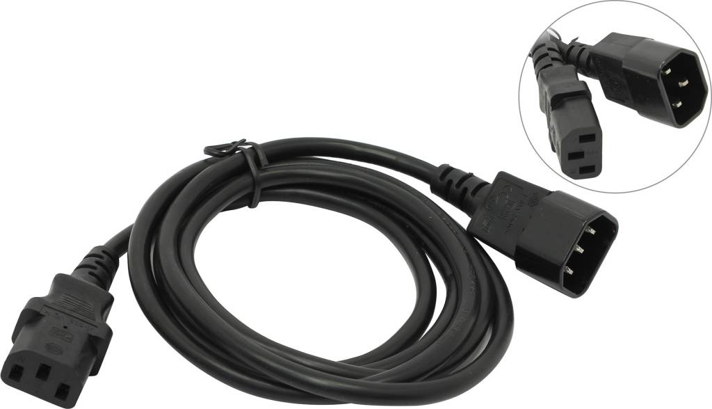 купить Сетевой кабель  1.8 м (монитор-системный блок)(IEC-320-C13-- > IEC-320-C14) 5bites [UPS107518]