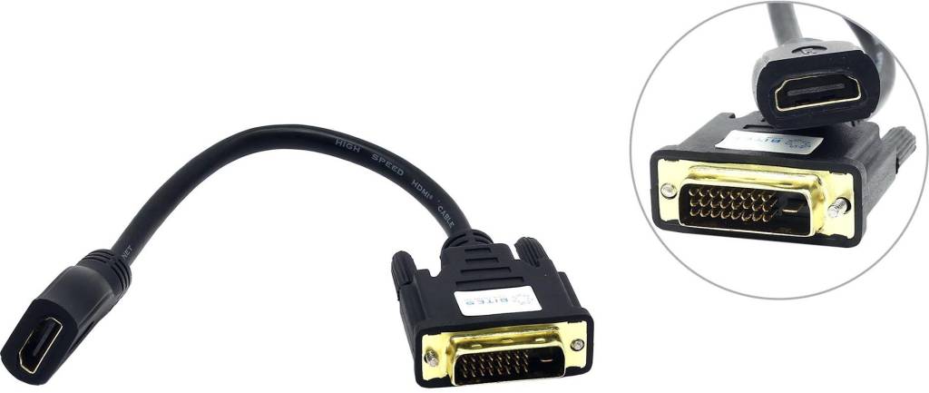  - HDMI F - > DVI-D 25M 5bites [BC-HDF2DVI]