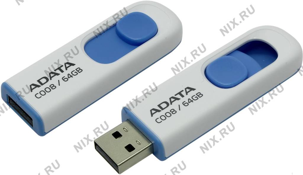   USB2.0 64Gb ADATA [AC008-64G-RWE]