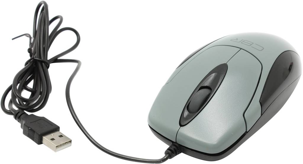   USB CBR Silent Optical Mouse[CM302 Gray] (RTL) 3.( )