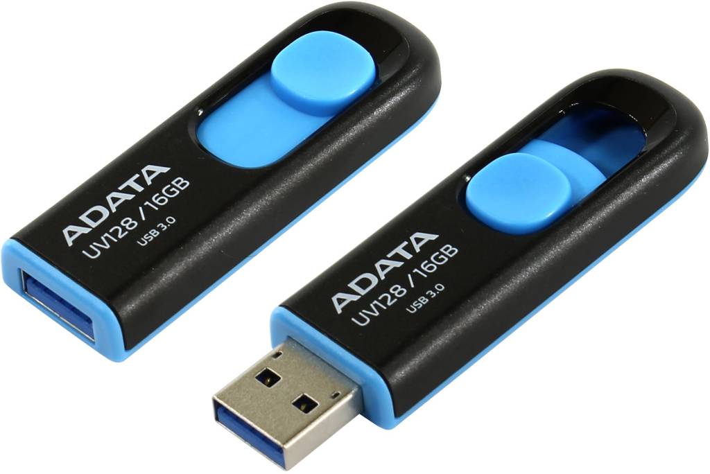   USB3.0 16Gb ADATA DashDrive UV128 [AUV128-16G-RBE]