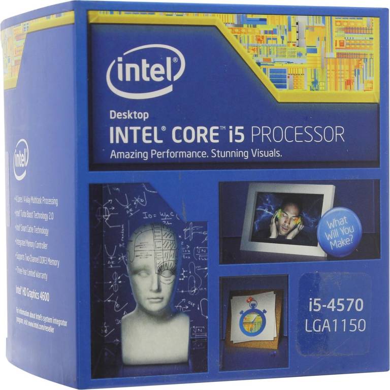   Intel Core i5-4570 BOX 3.2 /4core/SVGA HD Graphics 4600/1+6/84 /5 / LGA1150