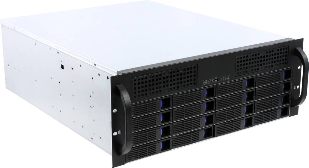   E-ATX Server Case 4U Procase [ES416-SATA3-B-0] Black 16xHotSwapSAS/SATA,  