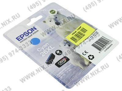   Epson T2632 (C13T26324010) 26XL Cyan  WF-600/605/700/800