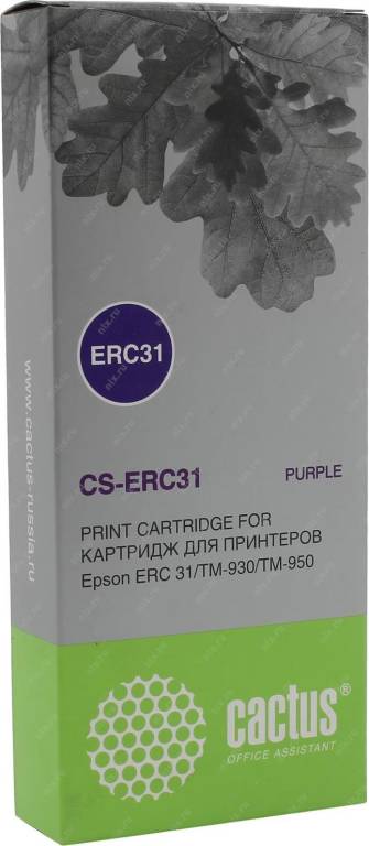 купить Картридж Epson ERC31 Purple для ERC 31/TM-930/TM-950 Cactus CS-ERC31