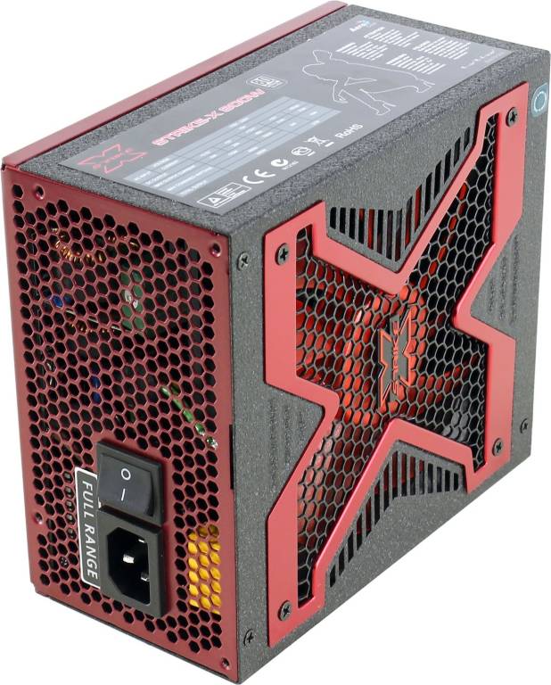    ATX 800W Aerocool Strike-X (RTL) (24+8+2x4+4x6/8) Cable Management