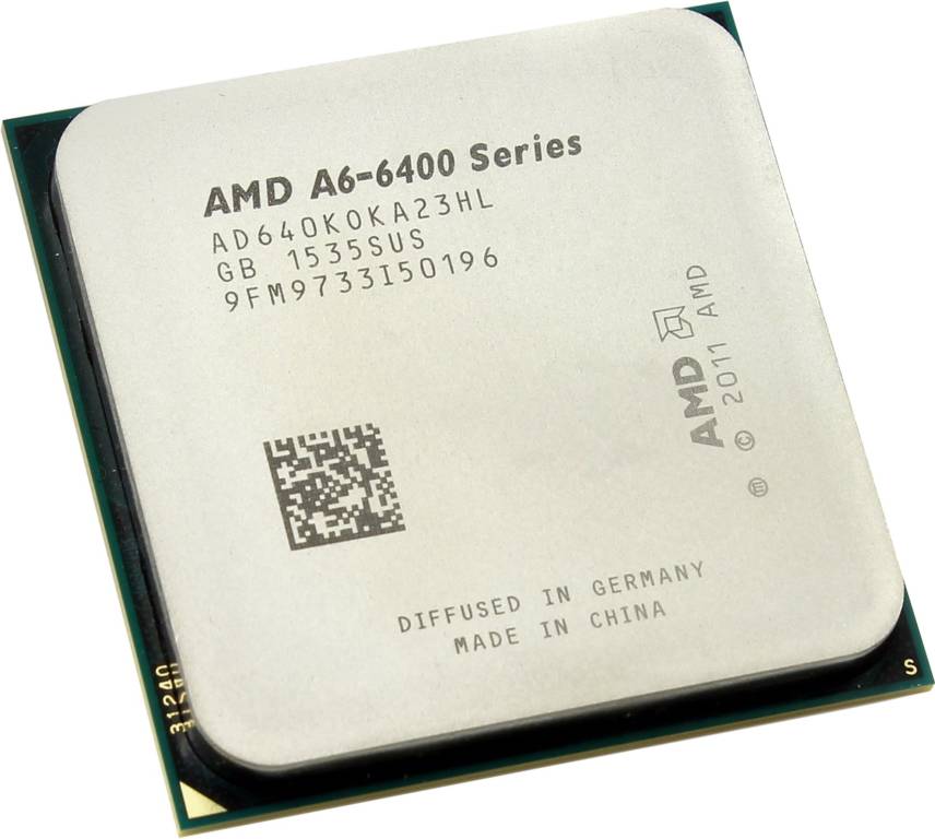   AMD A6-6400K (AD640KO) 3.9 GHz/2core/SVGA RADEON HD 8470D/ 1 /65 /5 / Socket FM2