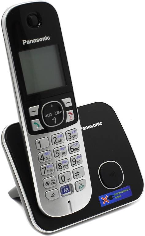 купить Радиотелефон Panasonic KX-TG6811RUB [Black] (трубка с ЖК диспл.,DECT)