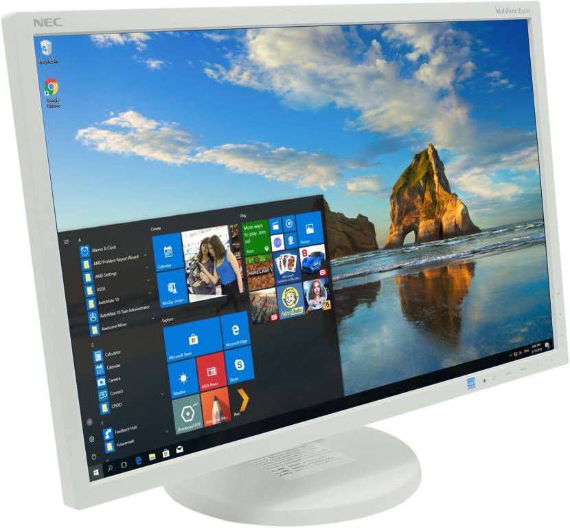   22 NEC E223W [White-White]    (LCD, Wide, 1680x1050, D-Sub, DVI, DP)