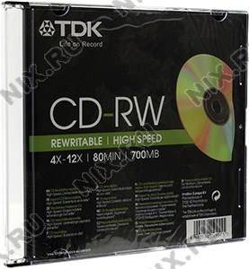   CD-RW 700 TDK  4-12x