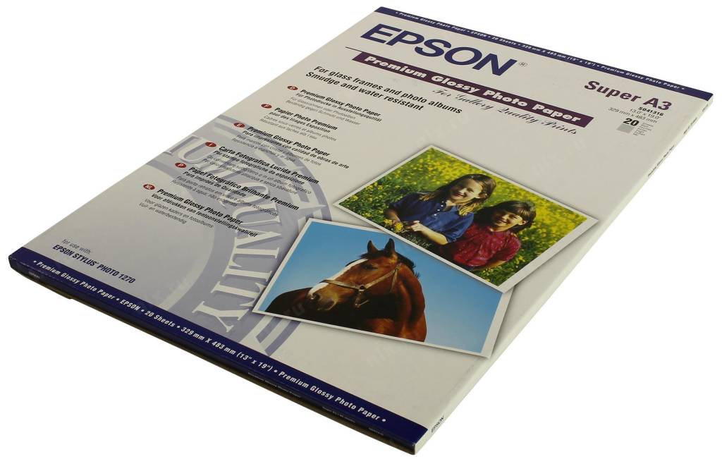   A3 Epson S041316 SUPER Premium Glossy Photo Paper 165 /2 (20 ) 