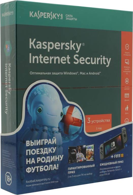    Kaspersky Internet Security (3./1) KL1941RBCFS