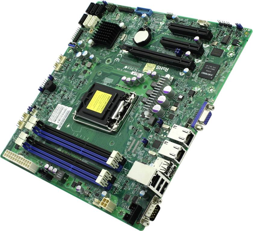    LGA1150 SuperMicro X10SLL-F(RTL)[C222]PCI-E SVGA 2GbLAN SATA RAID microATX 4DDR-I
