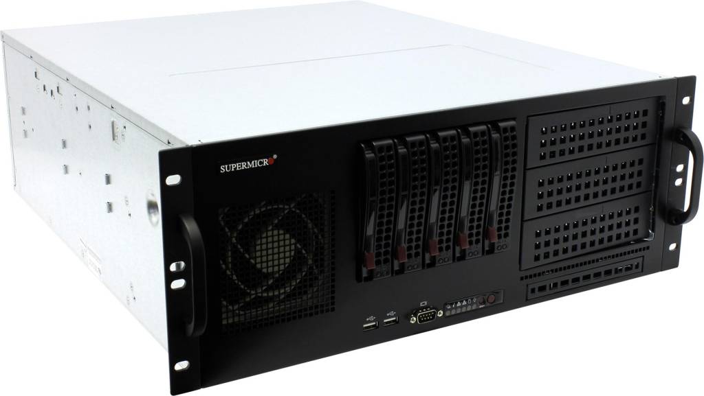   E-ATX Server Case SuperMicro [CSE-842TQ-865B] Black 5xHotSwap SAS/SATA, 865W(24+)4U RM