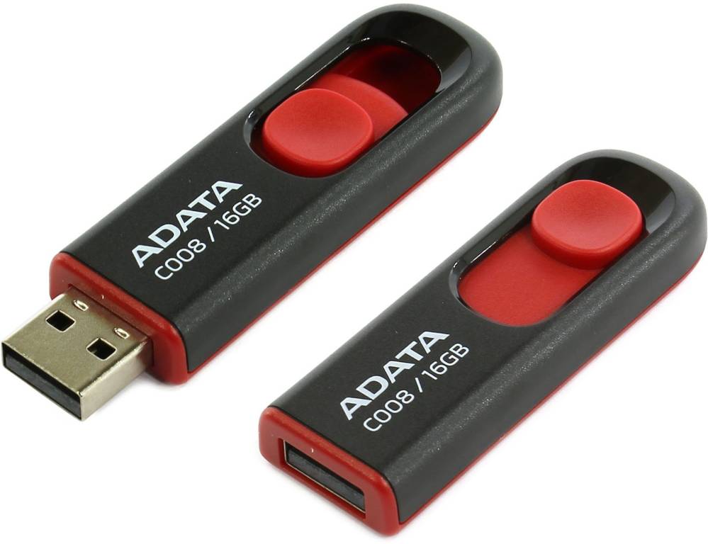   USB2.0 16Gb ADATA C008 [AC008-16G-RKD]