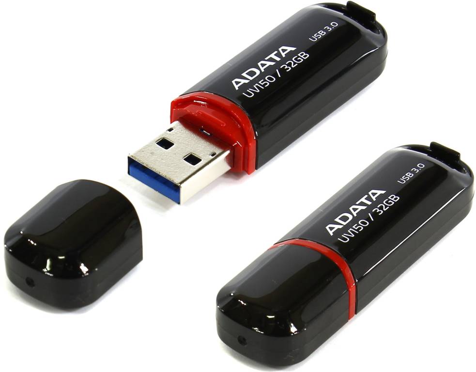  USB2.0 32Gb ADATA DashDrive UV150 [AUV150-32G-RBK]