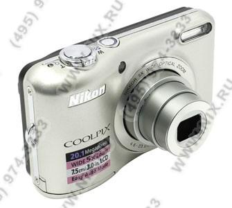    Nikon CoolPix L28[Silver](20.1Mpx,26-130mm,5x,F3.2-6.5,JPG,SDXC,3.0,USB2.0,AV,AAx2)