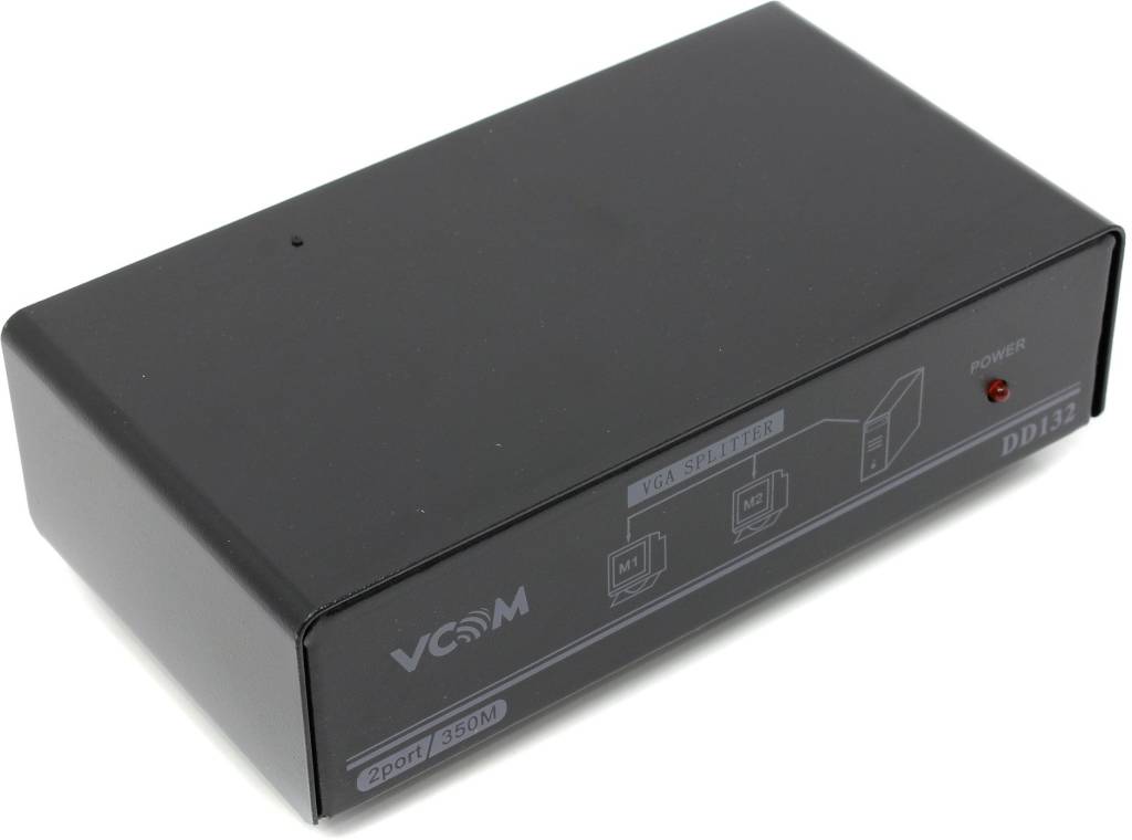   VGA 2-port Video Splitter (VGA15F+2VGA15F)+.. VCOM [VDS8015]