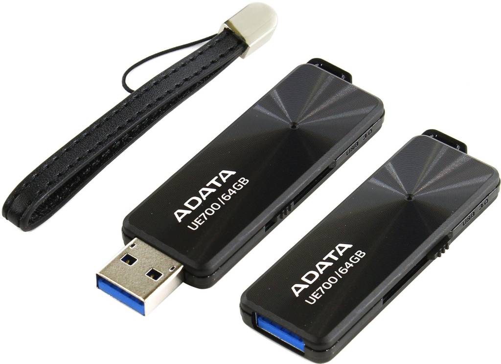   USB3.0 64Gb ADATA DashDrive Elite [AUE700-64G-CBK]