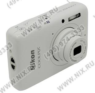    Nikon CoolPix S02[White](13.2Mpx,30-90mm,3x,F3.3-5.9,JPG,7.3Gb,2.6,USB2.0,AV,HDMI,L