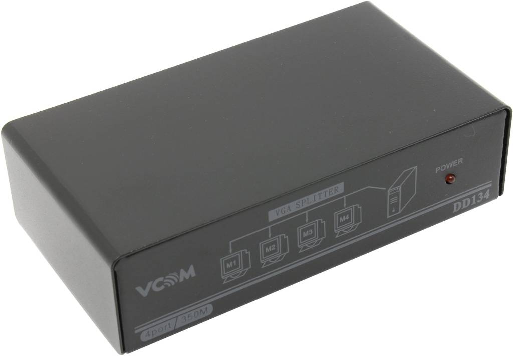   VGA 4-port Video Splitter (VGA15M+4VGA15F) + .. VCOM [VDS8016]
