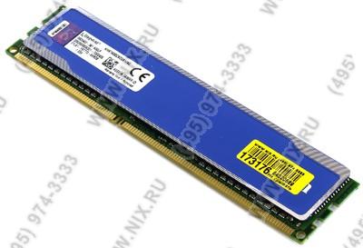   DDR3 DIMM  4Gb PC-12800 Kingston HyperX [KHX1600C9D3B1/4G] CL9
