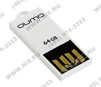   USB2.0 64Gb Qumo Sticker [QM64GUD-STR-White] (RTL)