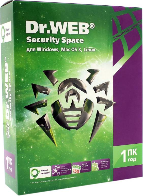   Dr.WEB Security Space  1 (BOX )    12 LHW-BK-12M-1